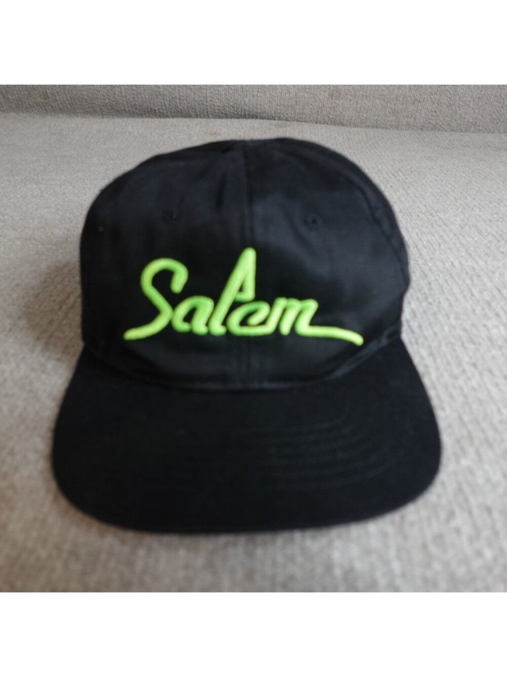 Salem Cigarettes Hat Black Snapback Embroidered Vintage 1992